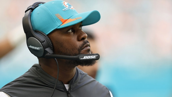 Brian Flores was fired as head coach of the Dolphins in January after back-to-back seasons with winning records