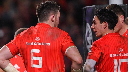 Peter O'Mahony (l) and Joey Carbery are both injured
