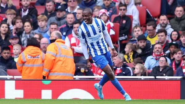 Enock Mwepu was the star of the show for Brighton