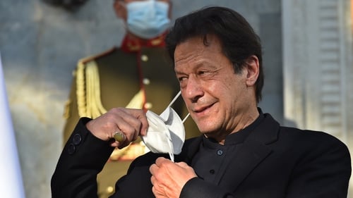 No prime mister has ever served a full term in Pakistan, but Imran Khan is the first to lose office through a vote of no confidence (file image)