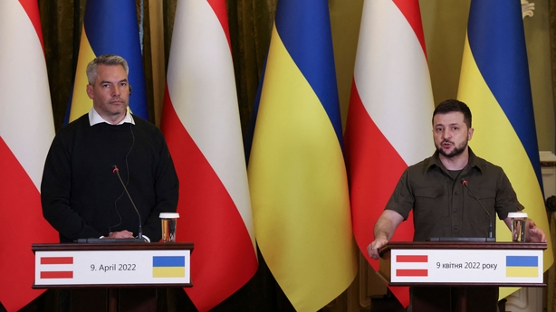 Karl Nehammer met with Volodymyr Zelensky in Kyiv yesterday