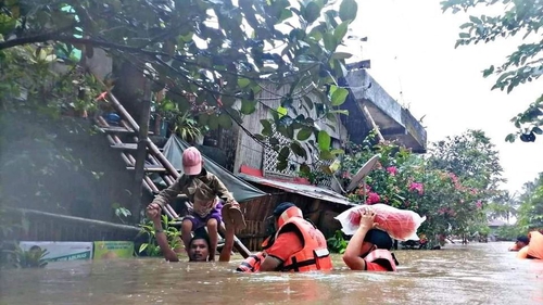 Climate change being blamed in Baybay City where ten villages have been affected by landslides