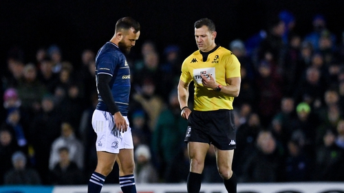 Gibson-Park received the yellow card in the 57th minute of Friday's game at the Sportsground