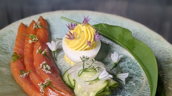 Rory's egg mayonnaise with cucumber pickle: Today