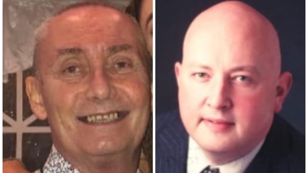 Michael Snee (L) and Aidan Moffitt were murdered in April last year
