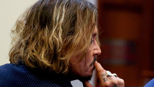 Johnny Depp at the Fairfax County Circuit Court in Virginia on Wednesday