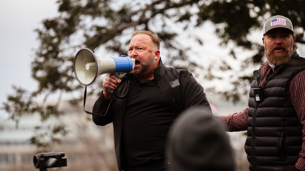 Alex Jones, founder of InfoWars, was found liable for damages last year after he falsely claimed that the Sandy Hook school massacre was a hoax