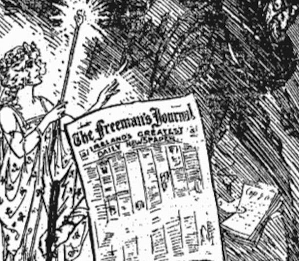 Cartoon on the Freeman's Journal Photo: Freeman's Journal, 27 April 1922