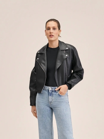 mango dani leather jacket