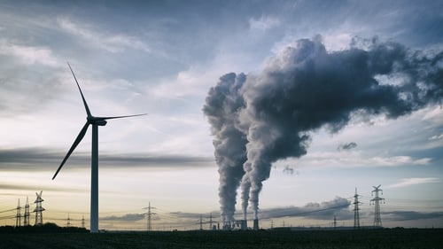 Renewable energy sources such as wind turbines will be targeted over non-renewables, such as this coal burning plant