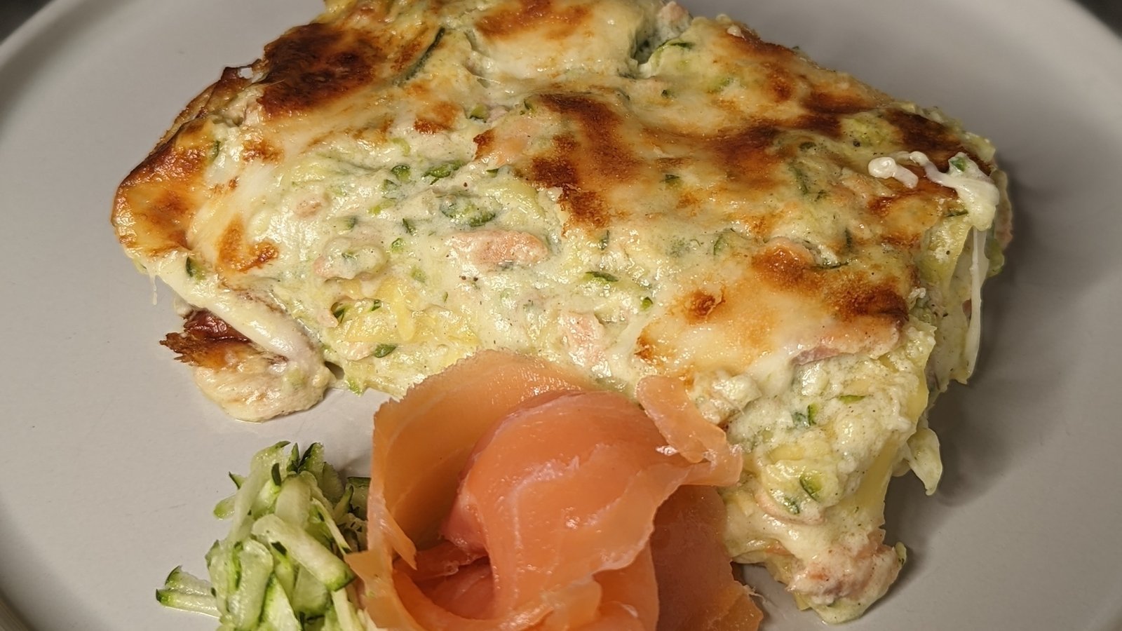 Max Bagaglini's white lasagna with smoked salmon