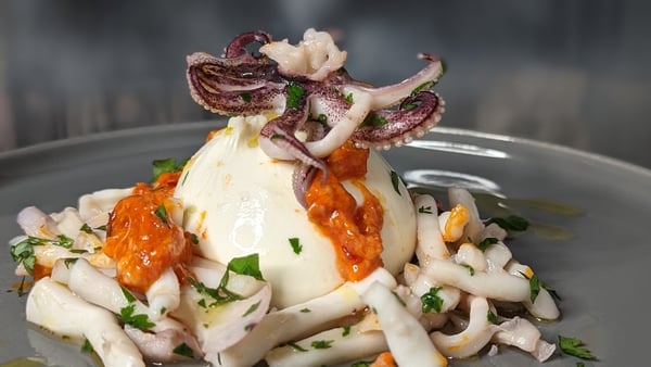 Max Bagaglini's calamari with burrata & N'duja sauce: Today