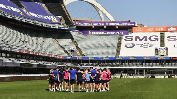 Leinster held their captain's run at King's Park in Durban yesterday