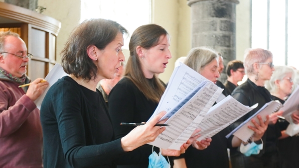 Final rehearsal of Paper Boat An Opera For Galway celebrating 700 years of St Nicholas' Collegiate Church