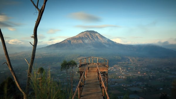 Mount Batur is a volcano considered holy by many Balinese people
