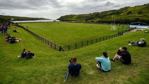 Some of the crowd at a Donegal County Divisional League Division 1 Section B match between Kilcar and Killybegs at Towney Park in Kilcar in July 2020. Photo: Seb Daly/Sportsfile via Getty Images