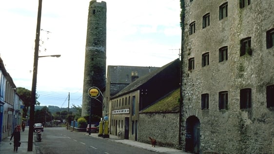 Cloyne Round Tower in County Cork, 1977.
