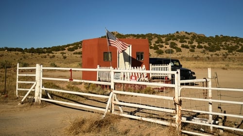 The Bonanza Creek Ranch film set, Santa Fe, New Mexico, where Halyna Hutchins was fatally shot during production of the film Rust