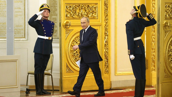 Russian president Vladimir Putin whose invasion of Ukraine triggered the rouble's slump