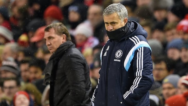 Rodgers and Mourinho as rival boses of Liverpool and Chelsea in 2015