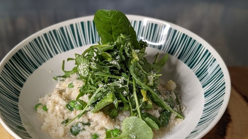 Derry Clarke's brown crab, pea and spinach risotto & aged parmesan: Today