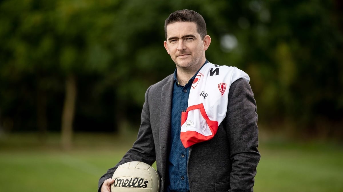 Mark Harte, iar pheileadóir le Contae Thír Eoghain. Mark Harte, iar pheileadóir le Contae Thír Eoghain.