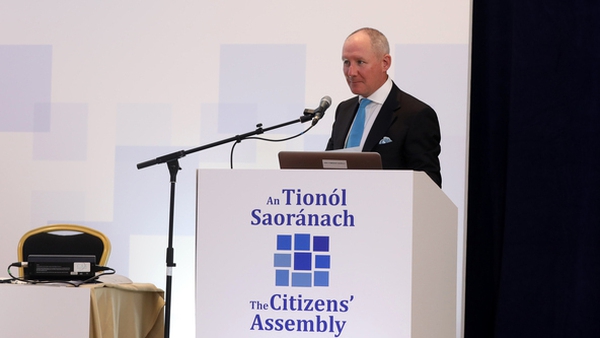 Jim Gavin speaking at the Citizens' Assembly on a Directly Elected Mayor for Dublin (Pics: RollingNews.ie)