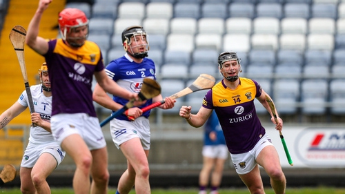 Conor McDonald picks off Wexford's first goal of the game at O'Moore Park