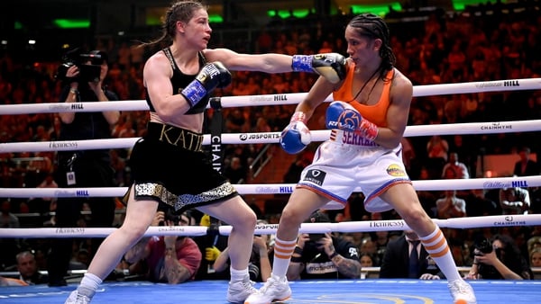Katie Taylor won the original fight in April in New York