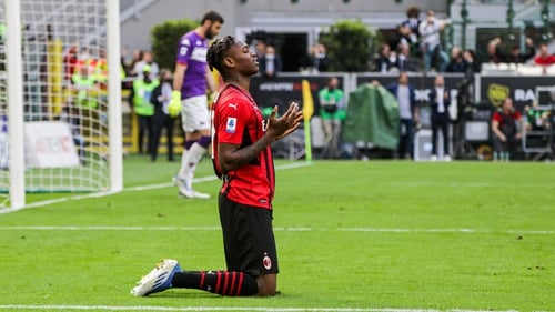 AC Milan's Rafael Leao scored the only goal of the game against Fiorentina