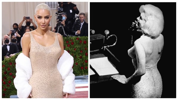 Kim Kardashian wore the gown made famous by Marilyn Monroe during her 1962 performance of Happy Birthday to US President John F Kennedy