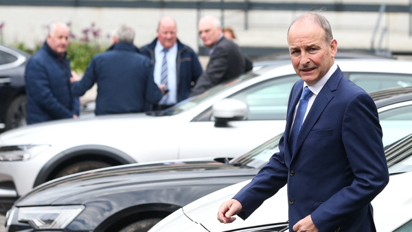 Micheál Martin said the imagery 'reflects a mindset that is not in touch with reality'