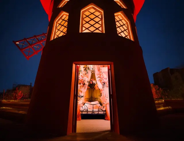 The entrance to the windmill (Daniel Alexander Harris/PA)