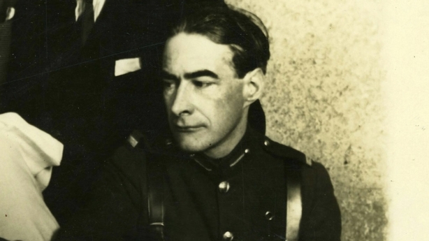 Piaras Béaslaí during a visit with General Richard O'Sullivan in Chicago on 8 April 1922 Photo: UCD Archives, via Europeana
