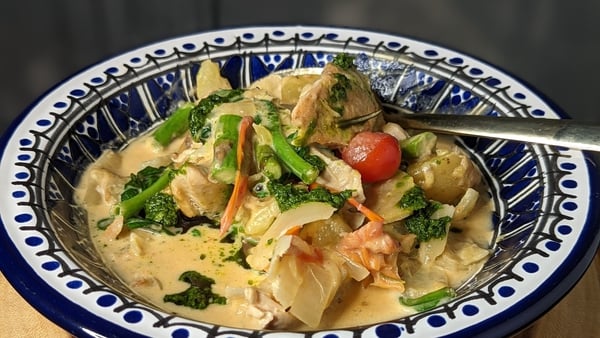 Kevin Dundon's creamy pesto chicken and vegetables: Today
