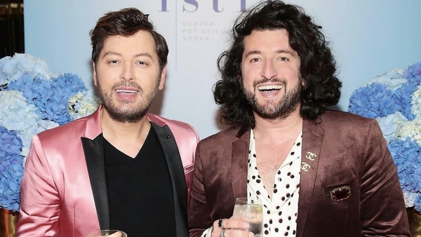 Brian Dowling and Arthur Gourounlian expecting first baby later this year, image credit @gourounlian/Instagram