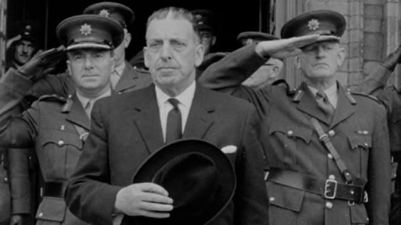 Taoiseach Sean Lemass at McKee Barracks (1962)