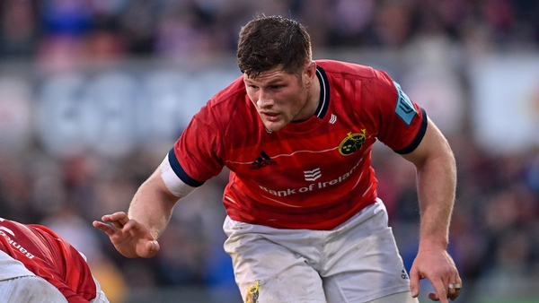 O'Donoghue has scored eight tries in 21 games for Munster this season