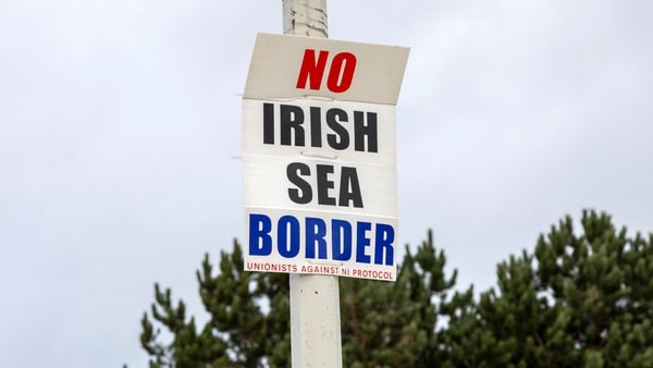 Jeffrey Donaldson said he would not ask nationalists to accept a border structure north-south like the so-called Irish Sea border