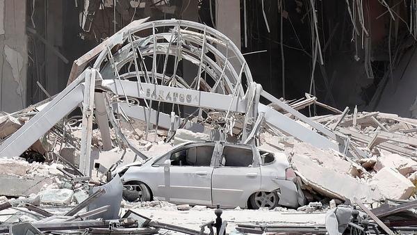 Five-star hotel was extensively damaged in the blast