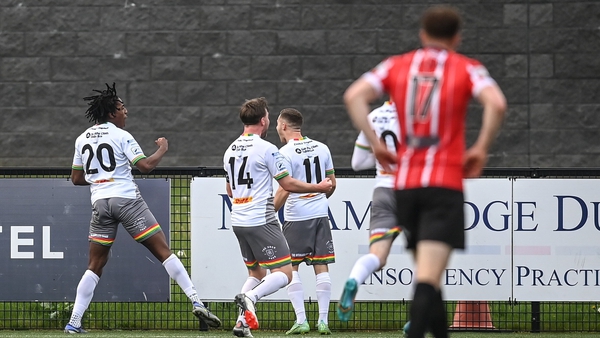 Promise Omochere's goal opened the scoring at the Brandywell