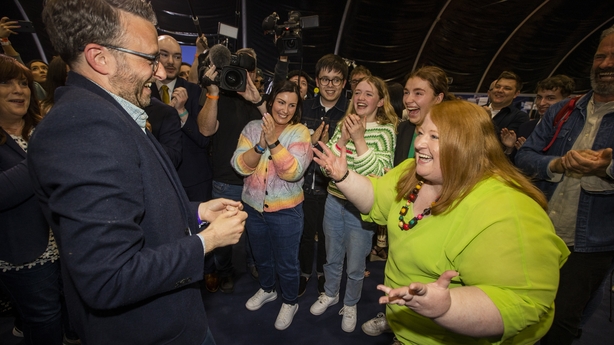 Naomi Long congratulates party colleague