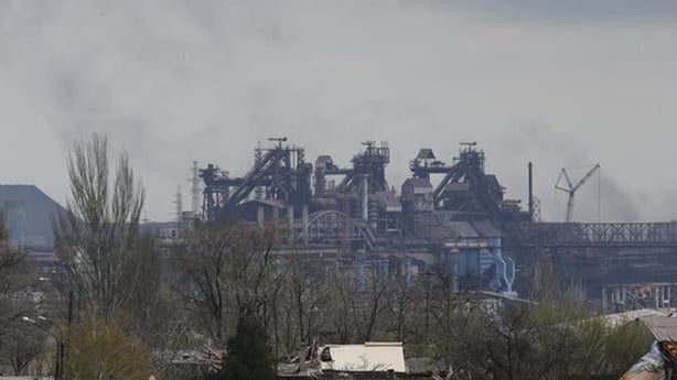 The besieged Azovstal steelworks in Mariupol