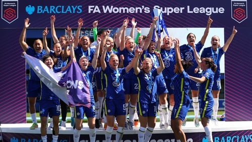 Chelsea secured a third consecutive Barclays Women's Super League championship