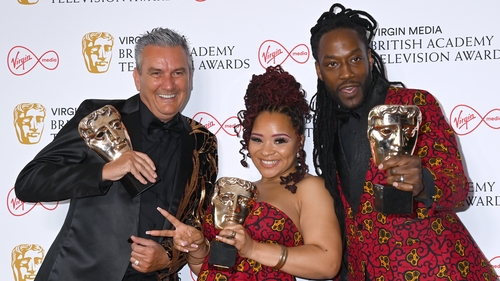 Lee Riley, Mica Ven and Marcus Luther of Gogglebox