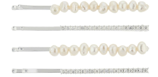 Accessorize Freshwater Pearl and Crystal Hair Clip Set, £14