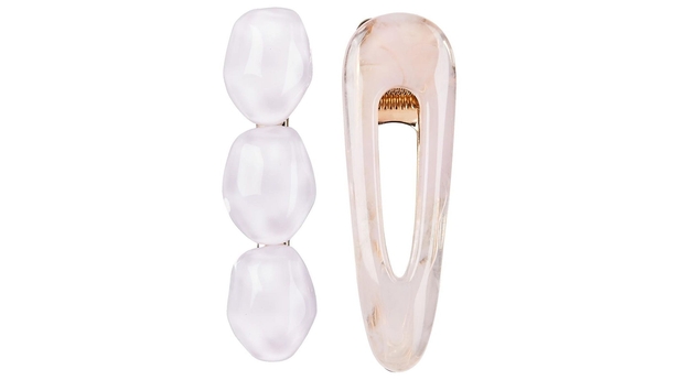 Oliver Bonas, Pheobe Resin Stone Hair Clips Pack of Two, £12.50