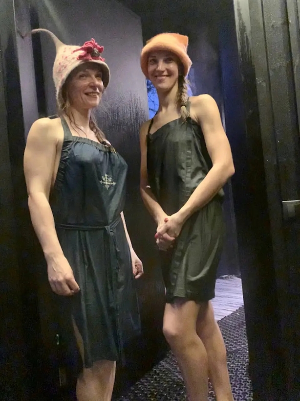 Sauna hats are worn to protect your head from the heat (Imy Brighty-Potts/PA)