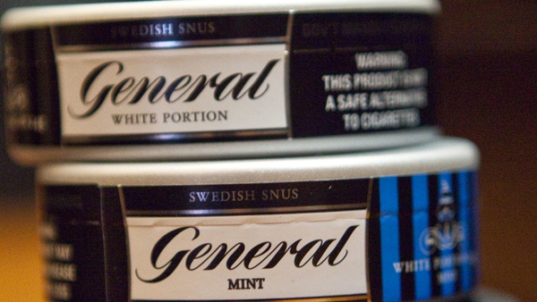 Can of snus, a smokeless tobacco brand of Swedish Match