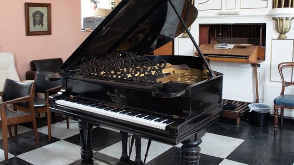A piano is among the items up for sale
